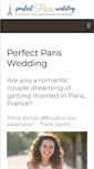 Mobile Screenshot of perfectpariswedding.com
